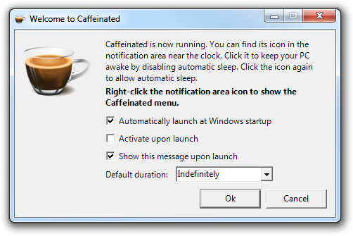 windows caffeinated